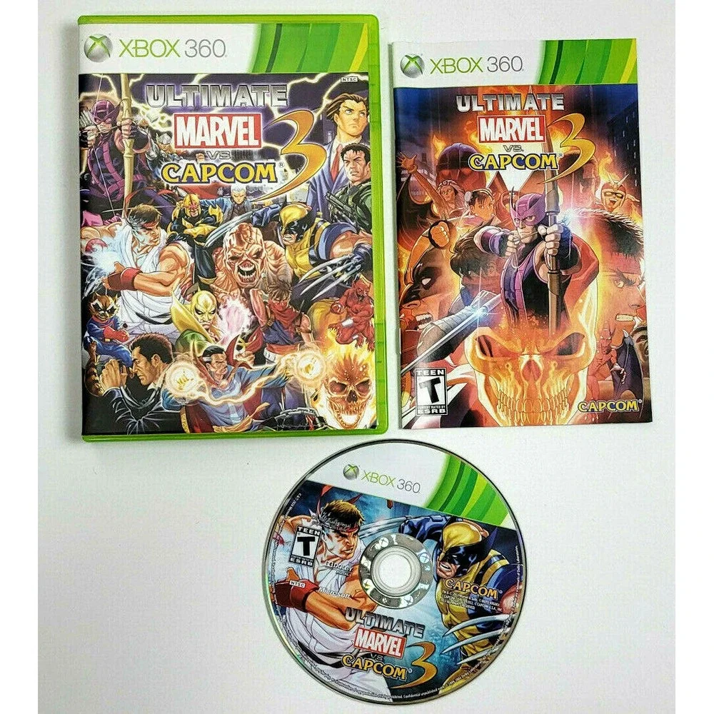 ULTIMATE MARVEL VS. CAPCOM 3 - XBOX 360‎ - COMPLETE!